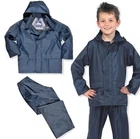 Childrens Waterproof Showerproof Jacket and Pants Set School Field Trip Value