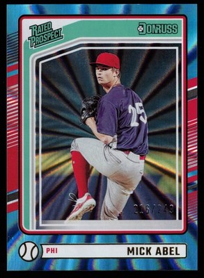 Mick Abel - 2024 Panini Donruss Carolina Blue Laser /249 #121 (RC) FREE SHIPPING