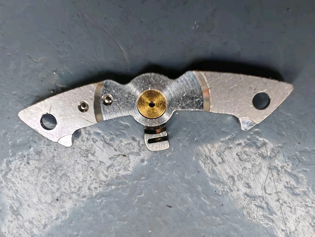 Rolex watch part 3135-120 Balance bridge Part with Jewel missing