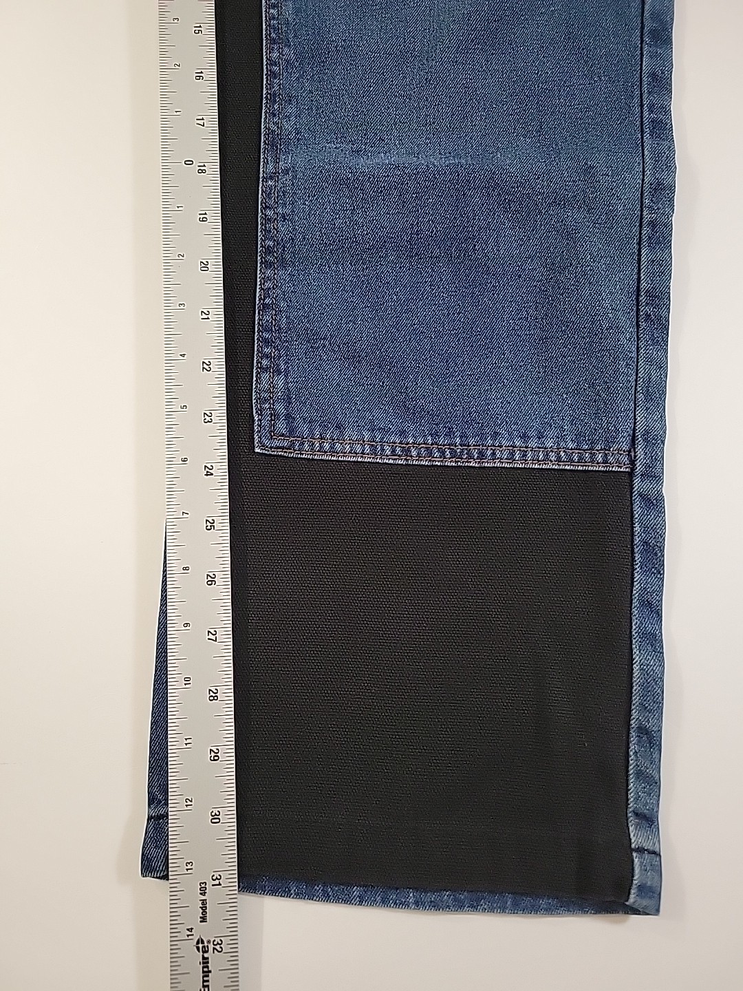 New Fashion Nova Jeans Size 13 Blue & Black Carpenter Cargo Chino NWT READ image 5