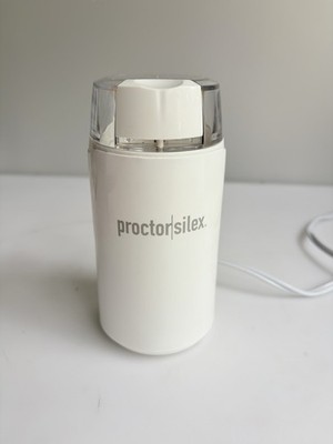 Proctor Silex 80301PS Blade Coffee Grinder 3 oz 150W Safety Lock White