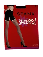 SPANX Sheers Swiss Dot Firms Butt & Thighs Spanx size chart E