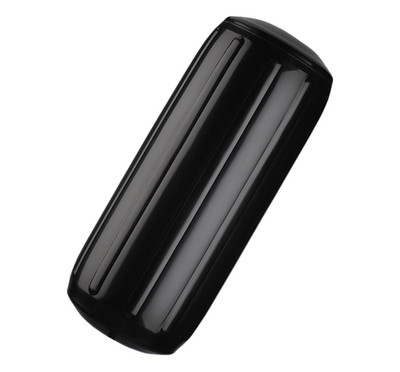 POLYFORM HTM-2 Black Boat Fender Ribbed 8.5'' Dia x 20.5'' L For 25' To 30' Boat