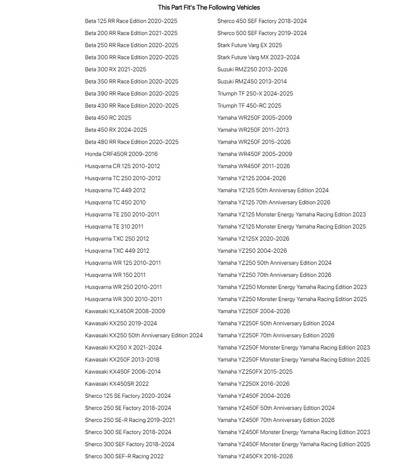 Bujes de horquilla exterior Race Tech para Husqvarna WR 150 2011 Foto 4 de 4