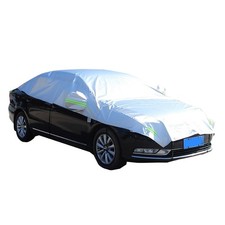 Car Half Cover Rainproof Sunshade All Season Thickened Car Cover for Summer