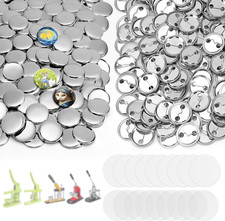 200Set 1.26 Inch Button Maker Supplies, 32Mm Button Supplies Parts, Approx. 1.25