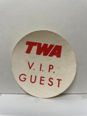 TWA Luggage Label V.I.P. Guest Airline Travel Decal Vintage Ephemera