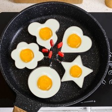 1x Egg Ring Mold for Frying Pan Stainless Steel Pancake Omelette Cooking Tool PN