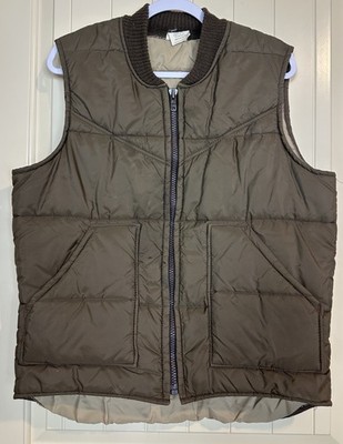 Vintage Walls Blizzard Pruf Quilted Vest Mens LT Insulated Winter Vest Workwear