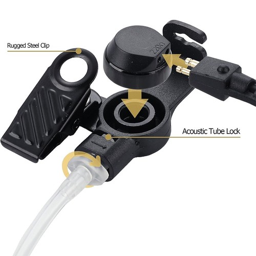 Zestaw słuchawkowy PTT Mic Słuchawki do Motorola XPR3000 XPR3300 XPR3500 XPR3300e XPR3500e - Zdjęcie 7 z 12