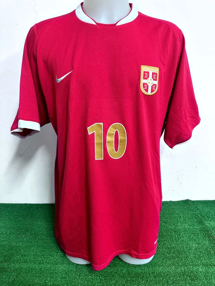 MAGLIA SERBIA STANKOVIC MATCH WORN ISSUE SHIRT JERSEY CAMISETA 2007/2008 COA - Immagine 2 di 4