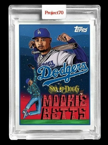 2021 TOPPS PROJECT 70 #89 1993 MOOKIE BETTS - LOS ANGELES DODGERS - SNOOP DOGG