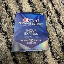 Crest 3D Whitestrips 1 Hour Express Dental Whitening Kit - 20 Count exp 27