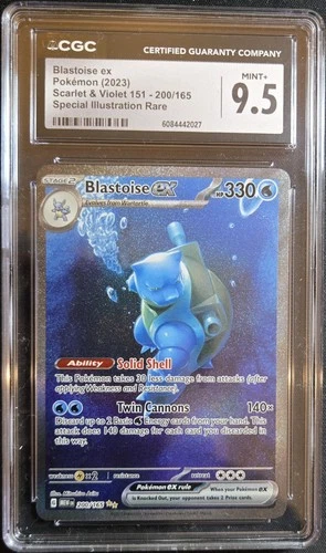 CGC 9.5 Blastoise ex 200/165 Sv: Scarlet & Violet 151 Holo