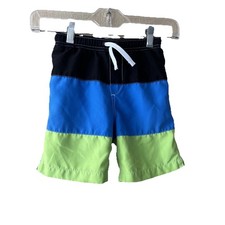 Boy's Lands' End Lined Swim Trunks shorts board Large 7S 7 slim READ
