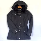 Barbour Waterproof & Braathable B.INTL Outlaw Size 8 Black Hooded Women’s Jacket