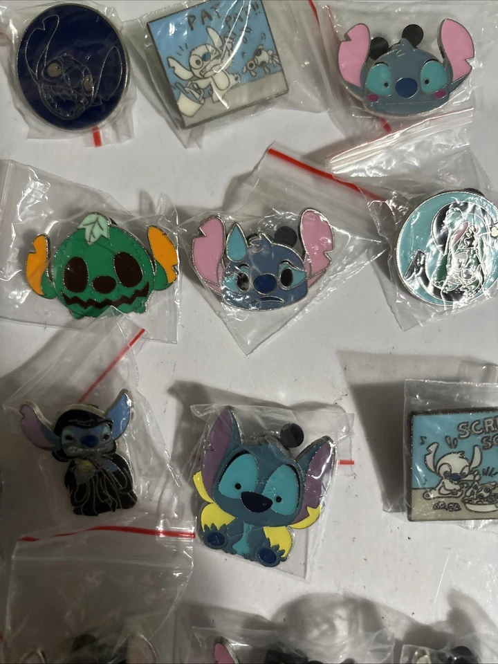 Stitch Disney Pin Lot of 25. W/ STITCH LANYARD US SELLER - Image 4 of 4