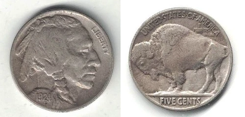 A Nice-looking, Problem Free 1924 Buffalo Nickel in Very Fine Condition