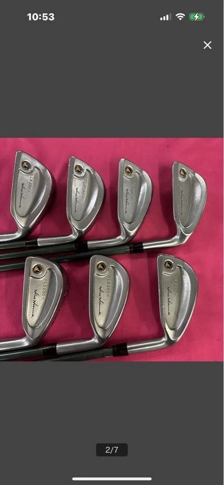 HONMA LB-280 Ladies Iron Set 6-SW(7Clubs) R-1 NEW SUPER LIGHT TITANIUM CARBON - Image 2 of 4