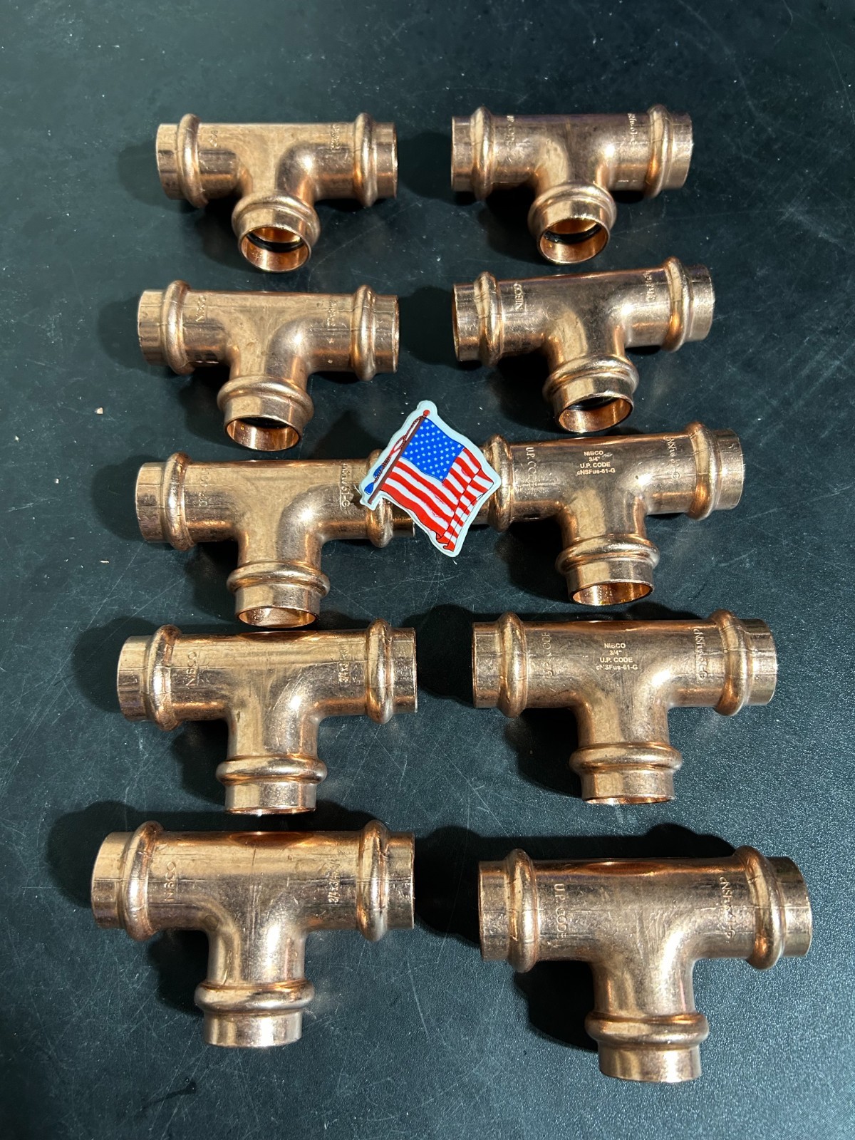 NIBCO PROPRESS 3/4" TEES VIEGA QTY (10) *New in Bags* MADE IN USA