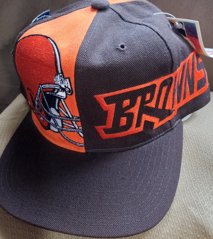 Vintage Cleveland Browns Hat Cap Snap Back NFL Football Wool New with Tags Rare
