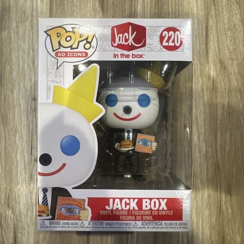 Funko POP! Ad Icons 220 Jack in The Box Vinyl Figure New Free Shipping