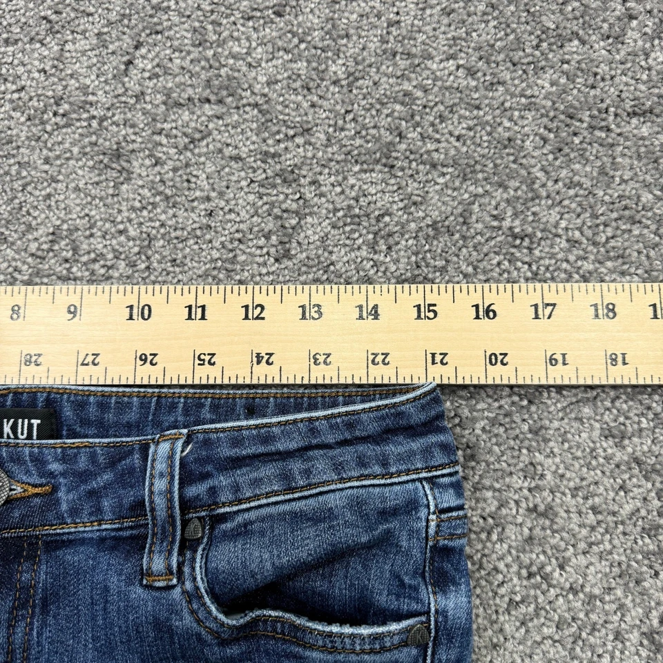Pantalones de mezclilla Kut From The Kloth para mujer 6 azules Catherine Boyfriend lavado medio preppy Foto 3 de 4