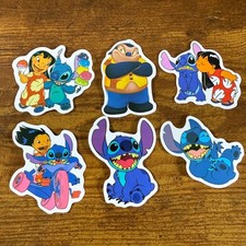 6 Stickers Disney Lilo Stitch Vinyl Decal Laptop Phone Bottle Scrapbook Notebook