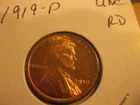 1919-P- Lincoln Cent / Uncirculated RED