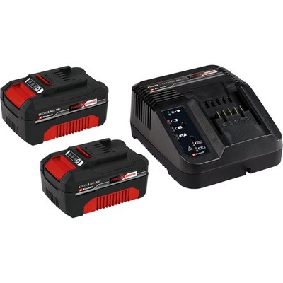 Einhell Power X-Change 18V, 3,0Ah Lithium-Ionen Akku Starter Kit mit Ersatz