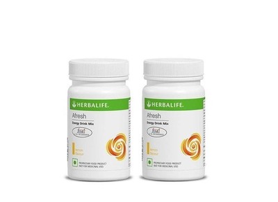Herbalife Afresh Energy Drink Mix Lemon 2er Pack (100g) | Boost Energy
