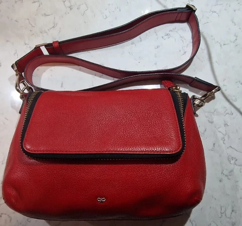 Anya hindmarch shop red bag