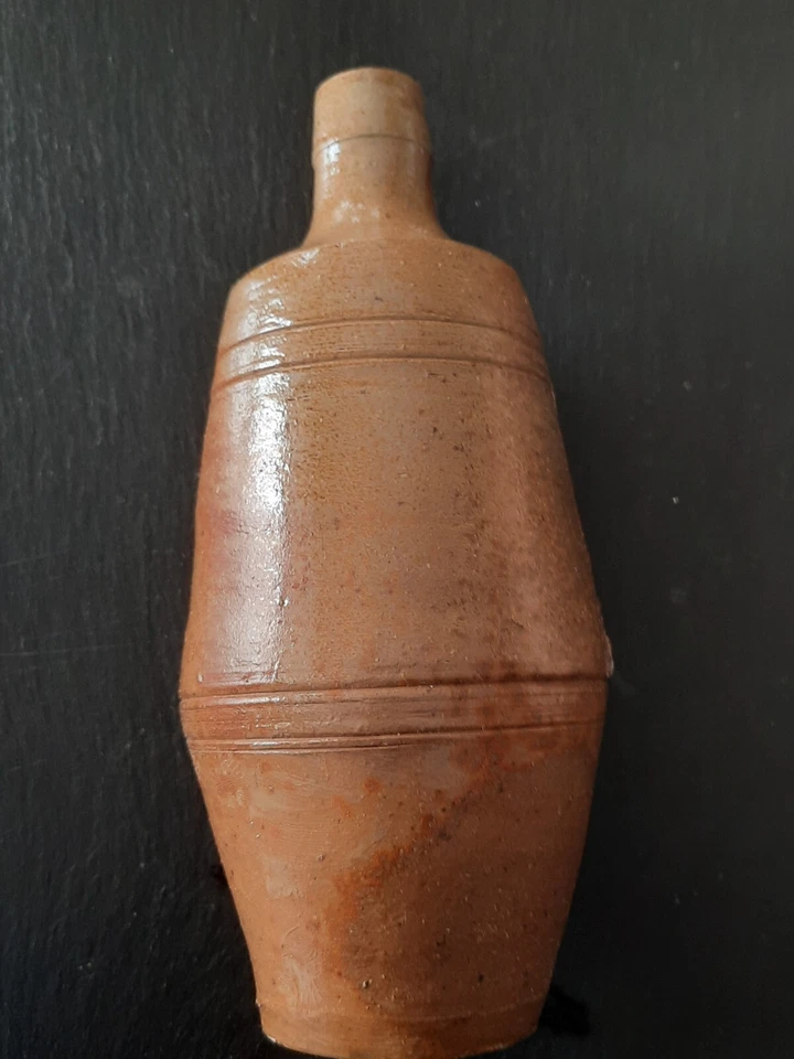 GRANDE BOUTEILLE EN GRES VERNISSE HAUTEUR 23 CM - Photo 3/4