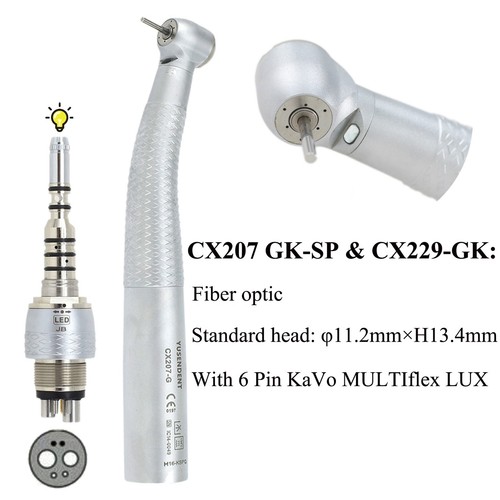 COXO Dental High Speed Handpiece CX207-G Fiber Optic LED KaVo NSK RQ Coupling - Picture 8 of 161