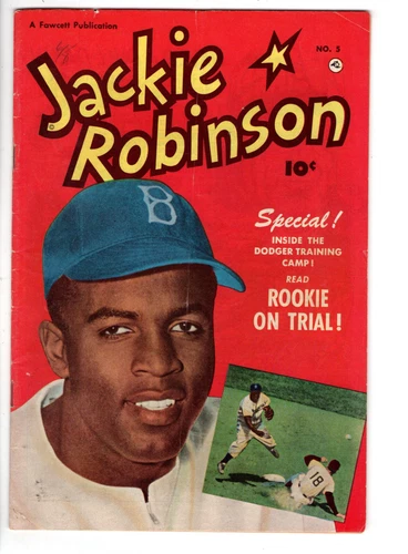 JACKIE ROBINSON #5 (1951) - GRADE 5.0 - FAWCETT GOLDEN AGE COMIC