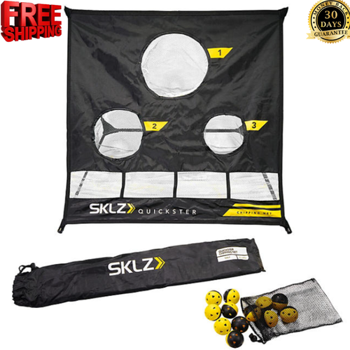 SKLZ Golf Chipping Net Bundle w/ 12 Training Balls Indoor Outdoor Use