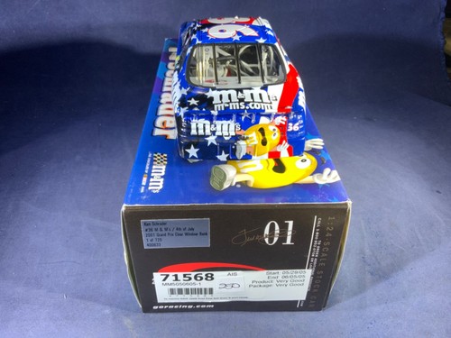 W7-63 KEN SCHRADER #36 M&M’S / 4th OF JULY - CLEAR WINDOW BANK - 2001 GRAND PRIX - Picture 5 of 9
