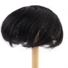 Set of 2 Monique Human Hair Black Teeny Weenie 13"-15" Doll Wigs