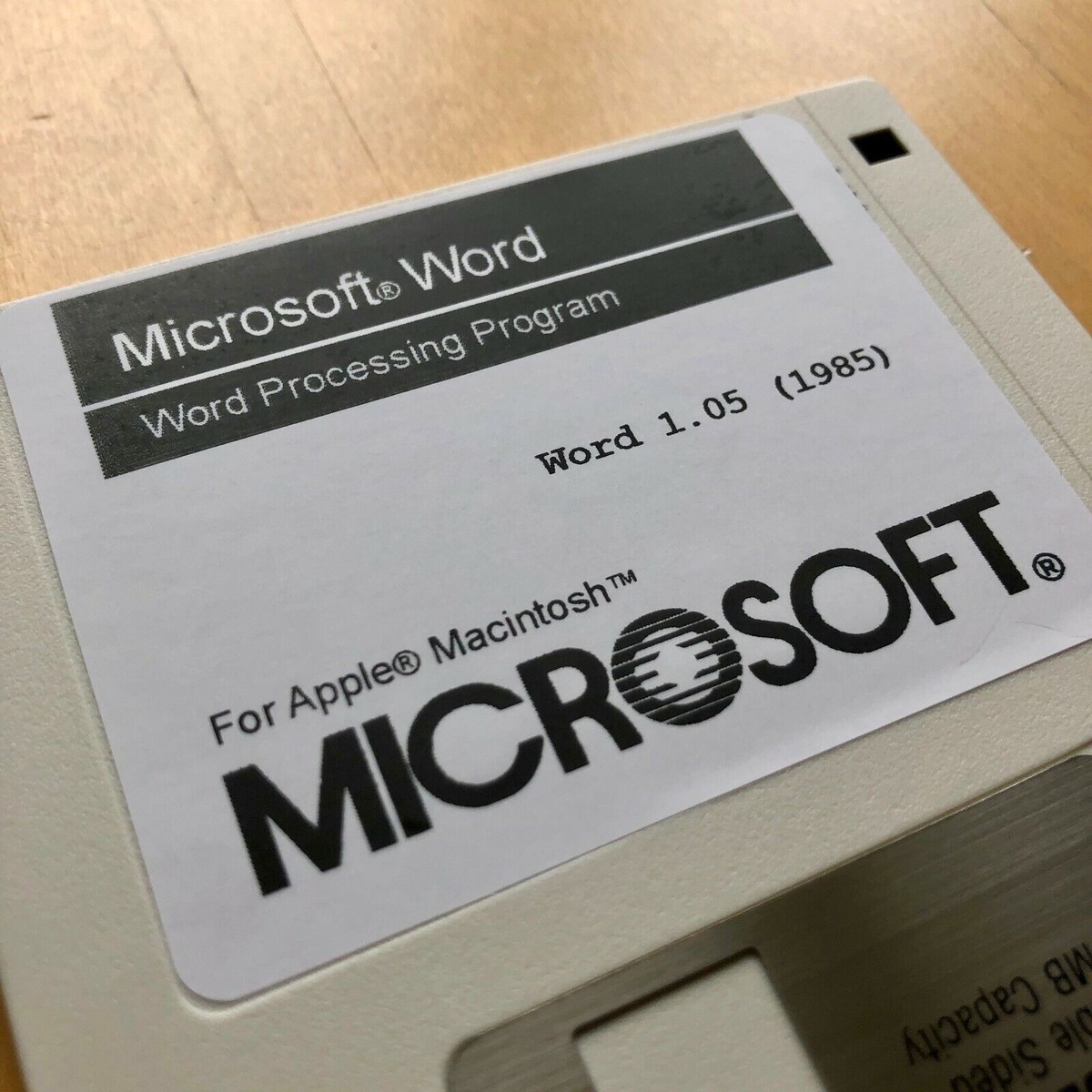  Microsoft Word 1.0 for Apple Macintosh (1985) - 800k | eBay