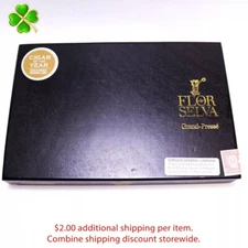 Flor de Selva Grand-Presse Empty Wood Cigar Box 10.5" x 7" x 1.5"