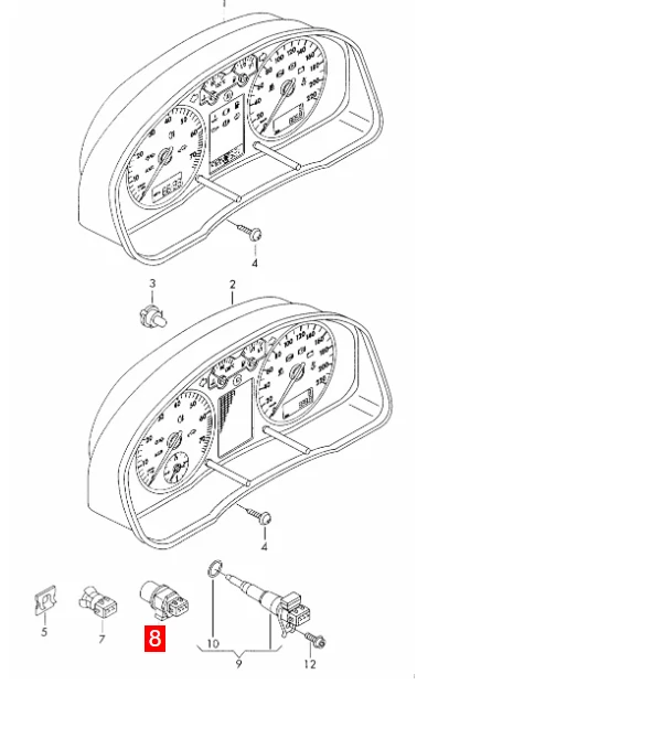 NEW 191919149E Quality Vehicle Speed Sensor For Audi TT/ VW Beetle Golf Jetta - Image 4 of 4
