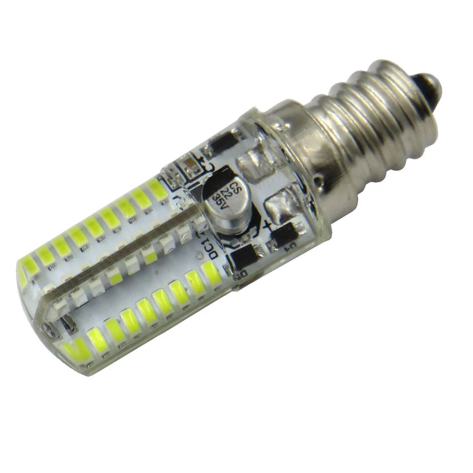 E12 Candelabra Base C7 LED bulb 72-3014 SMD LED Light 3W DC12~24V Silicone Lamp - Image 4 of 4