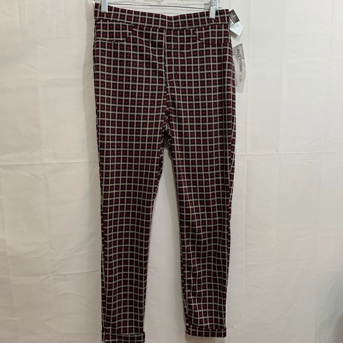 Rue 21 Womens NWT Vanilla Star Red Plaid Pull On Pants eBay