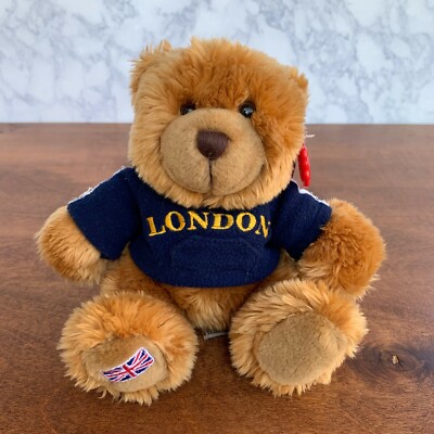 Keel Toys London British Teddy Bear Plush with Flag of England ...