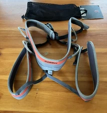 New Mammut Ophir 3 Slide Climbing Harness, Size XL, Men, Cement-Cayenne