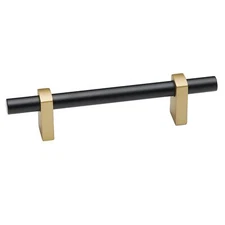 Alno A2801-3-CHP/MB Vita Bella 3" Pull Smooth Bar Champange/Matte Black