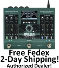 New Electro-Harmonix EHX Oceans Abyss Advanced Reverb Laboratory Effects Pedal