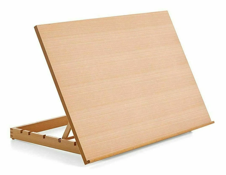 REEVES DANUBE A2 ART & CRAFT WORK STATION TABLE WOODEN ARTIST EASEL LARGE DRAWING BOARD