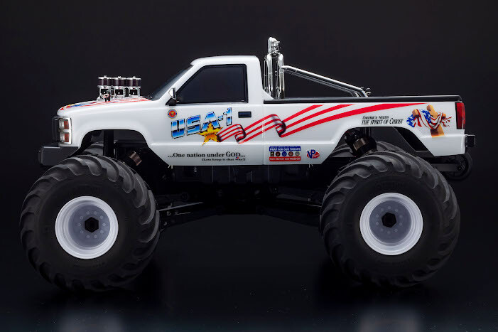 Kyosho RCカーmonster truck 1:8 Kyosho 1/8 USA-1 VE 4S 4x4 Brushless Electric Monster Truck RTR