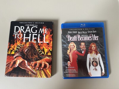 Drag Me to Hell w/slipcover & Death Becomes Her (Blu-rays) Scream Factory Bundle